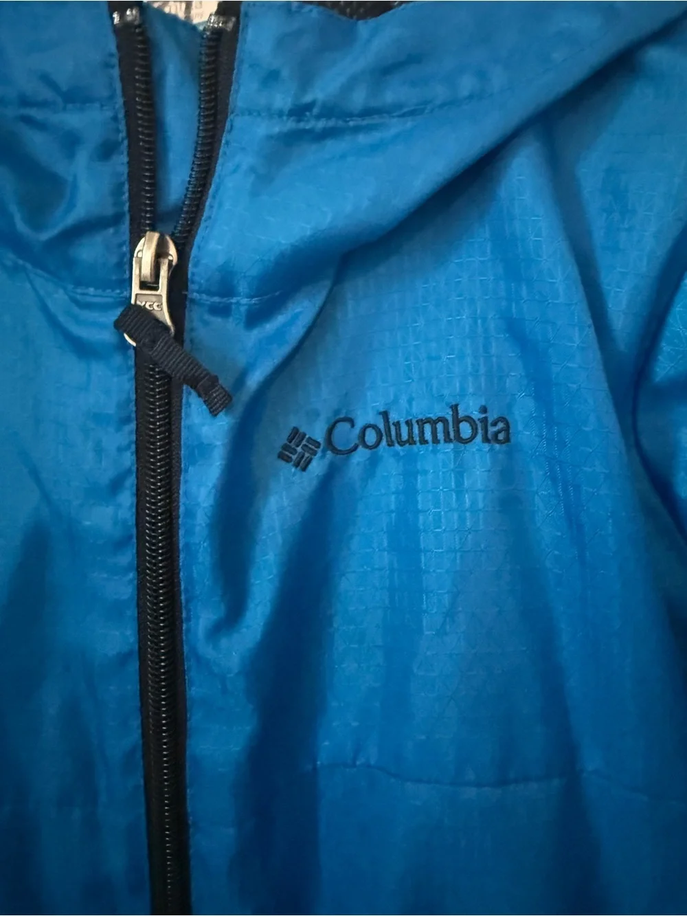 Columbia Boys Omni-Shield Windbreaker Light Jacket Blue Size Youth M 10-12